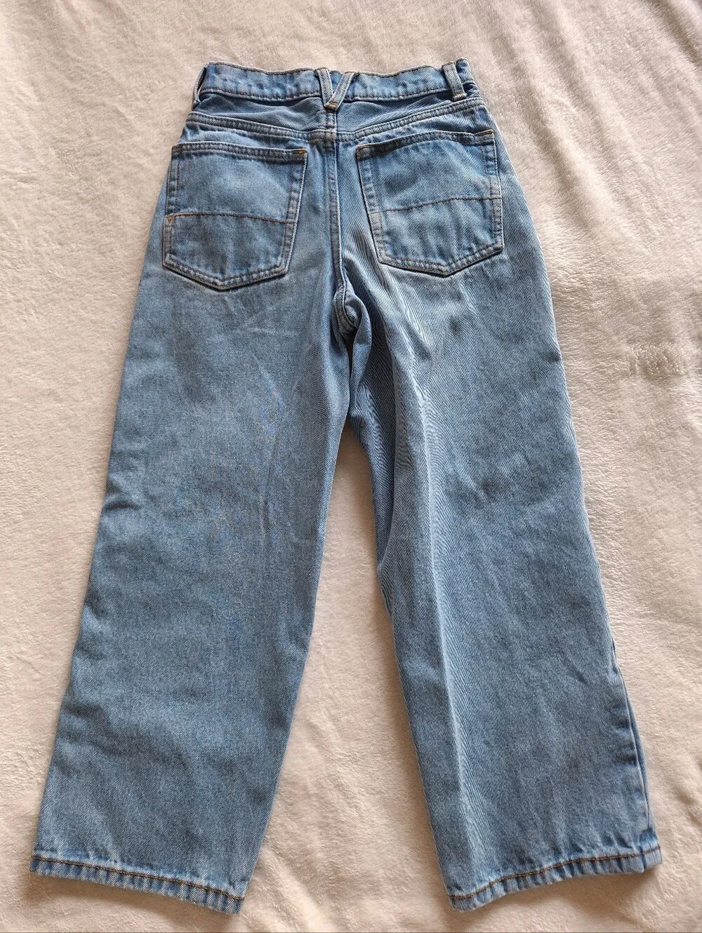 Vans Kids Check-5 Baggy Denim Pants Light Wash Size 24 / 8 Skate
